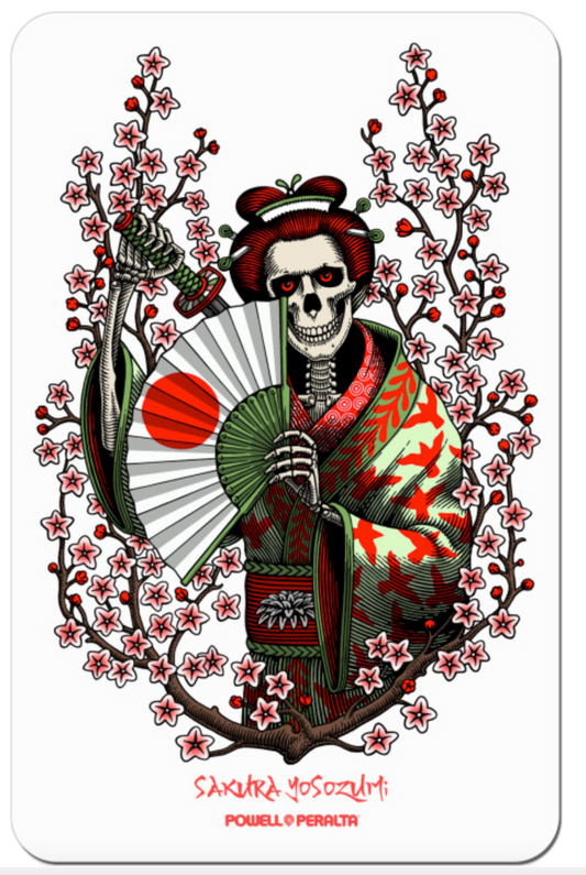 Powell Peralta Sakura Yosozumi Samurai Sticker