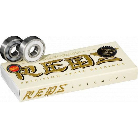 Bones® Ceramic Super REDS® Skateboard Bearings 8 pack